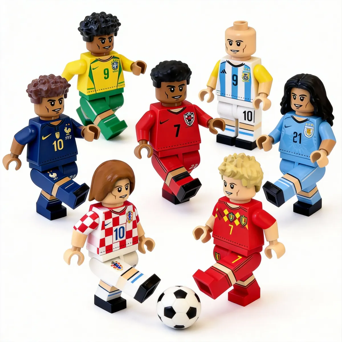 Complete Nine Stars world cup football series display