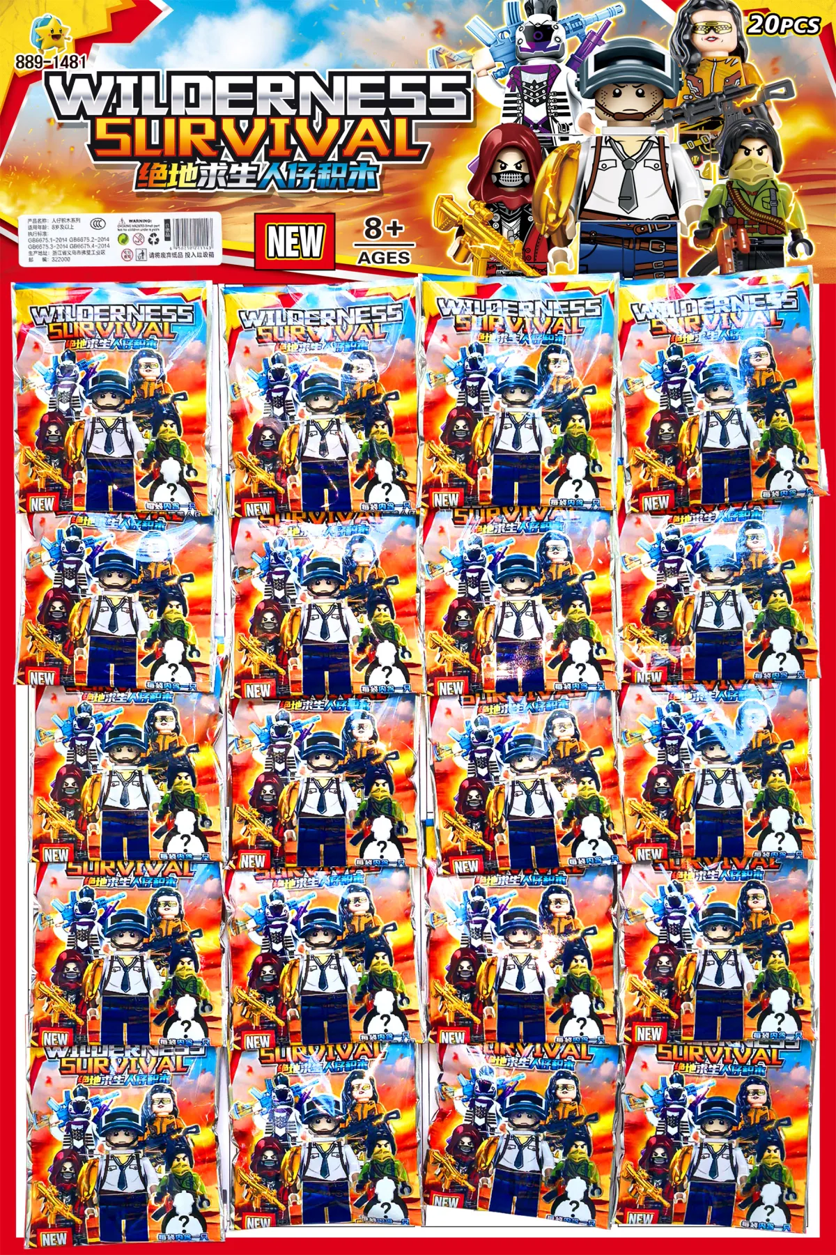 Medic minifigure with first aid kit and bandages