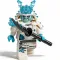 Ice Ninja building block minifigure with frost blue armor