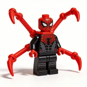 China toy wholesale Iron Spider brick block with mechanical claws